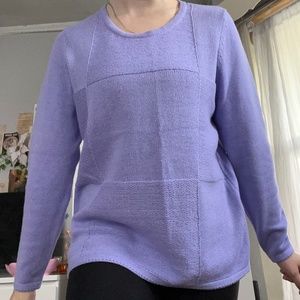 Karen Scott Lavender Sweater Size M